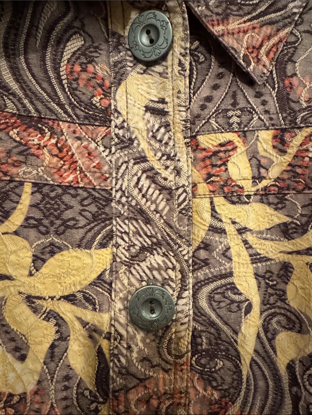 Multi-Print Designer Jacket - Picture 3 of 7